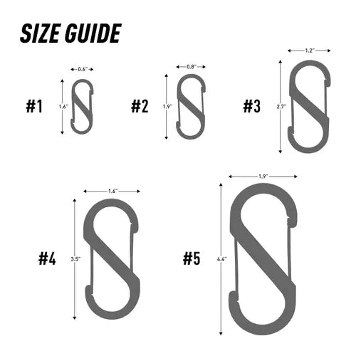 S-Biner® Stainless Steel Dual Carabiner #1 (2 Pack)